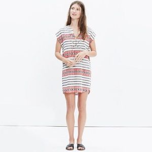 Madewell XS Beach Lace Up Front Tunic Dress
